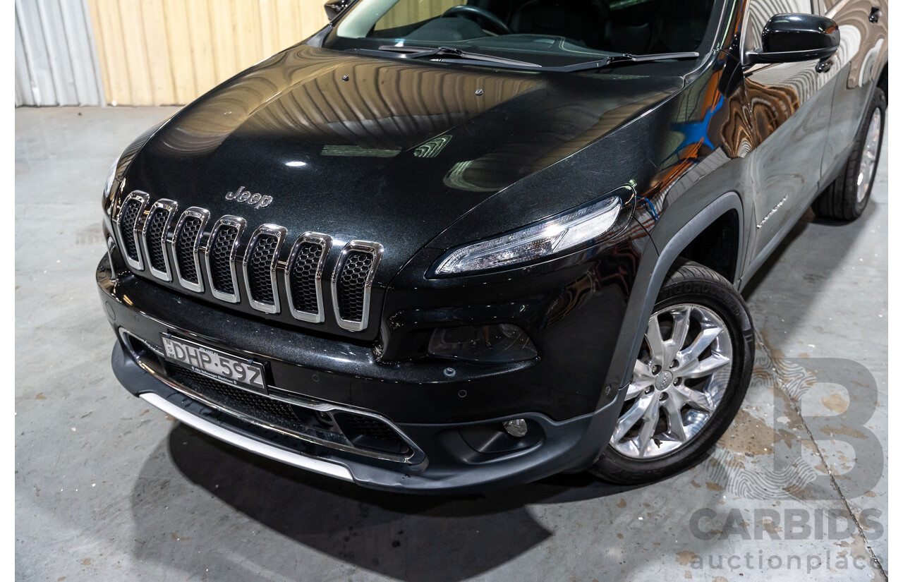 7/2016 Jeep Cherokee Limited (4x4) 4d Wagon Metallic Black Turbo Diesel 2.0L