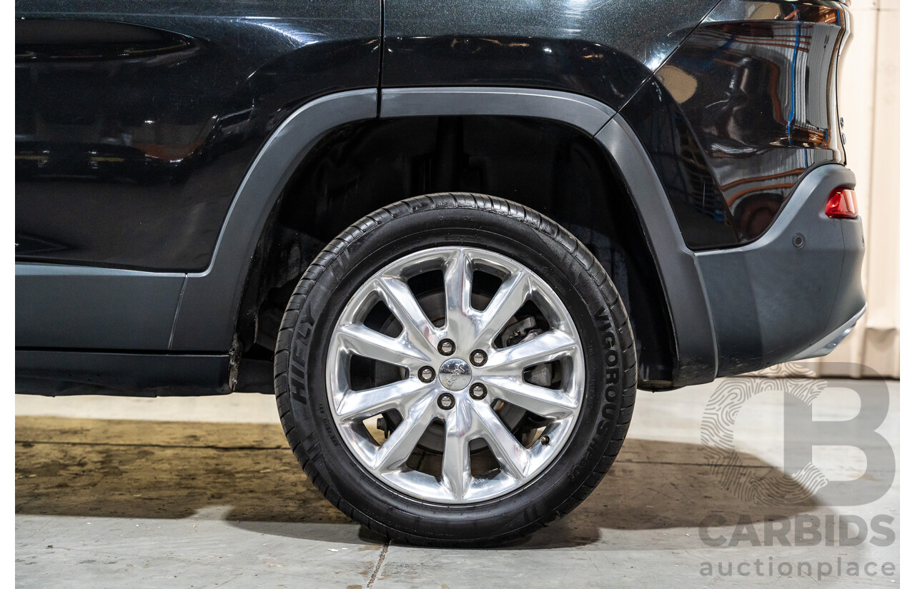 7/2016 Jeep Cherokee Limited (4x4) 4d Wagon Metallic Black Turbo Diesel 2.0L