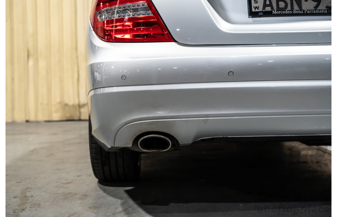 3/2013 Mercedes Benz C200 BE W204 MY13 4d Sedan Iridium Silver Metallic 1.8L
