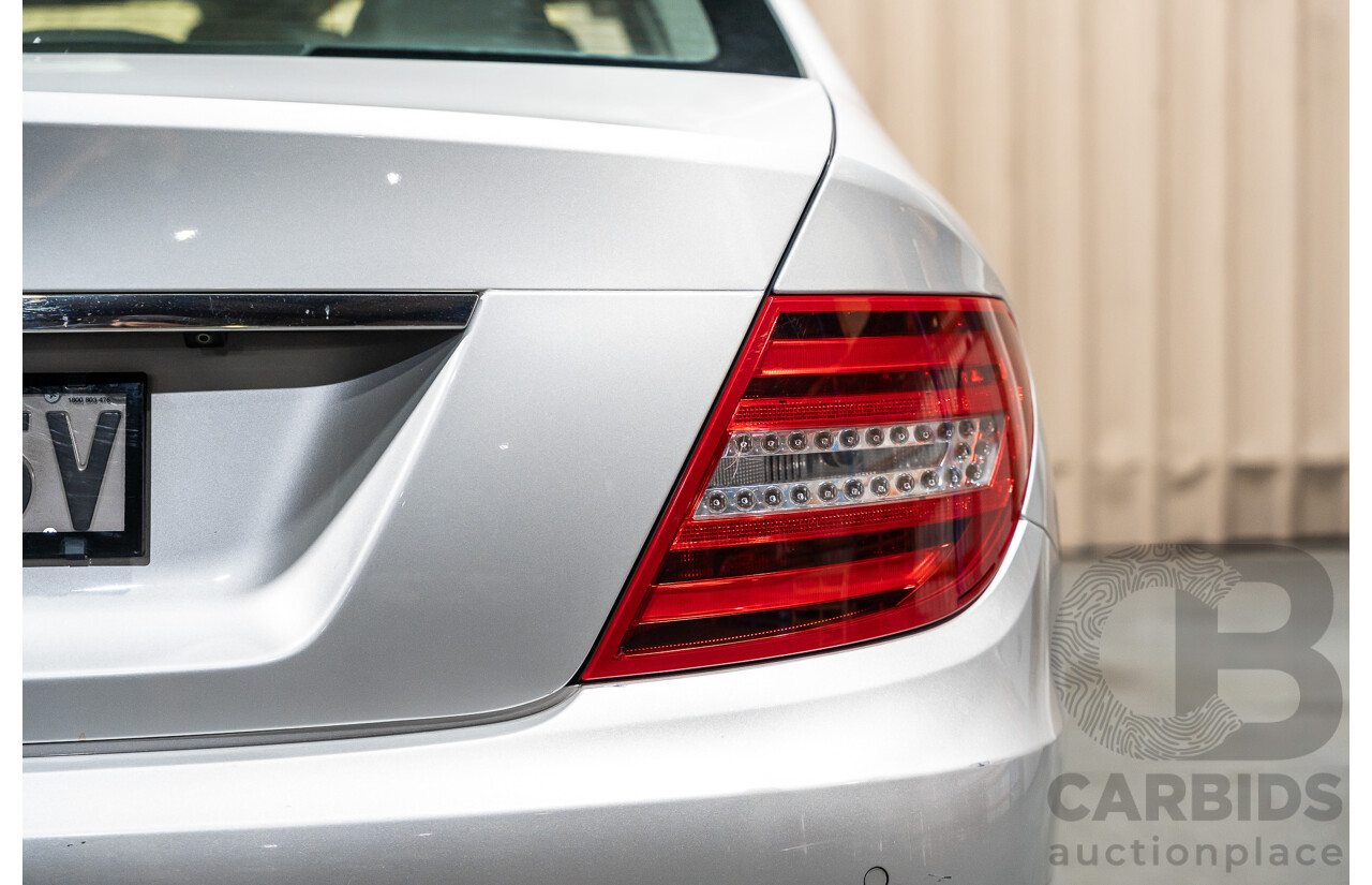 3/2013 Mercedes Benz C200 BE W204 MY13 4d Sedan Iridium Silver Metallic 1.8L