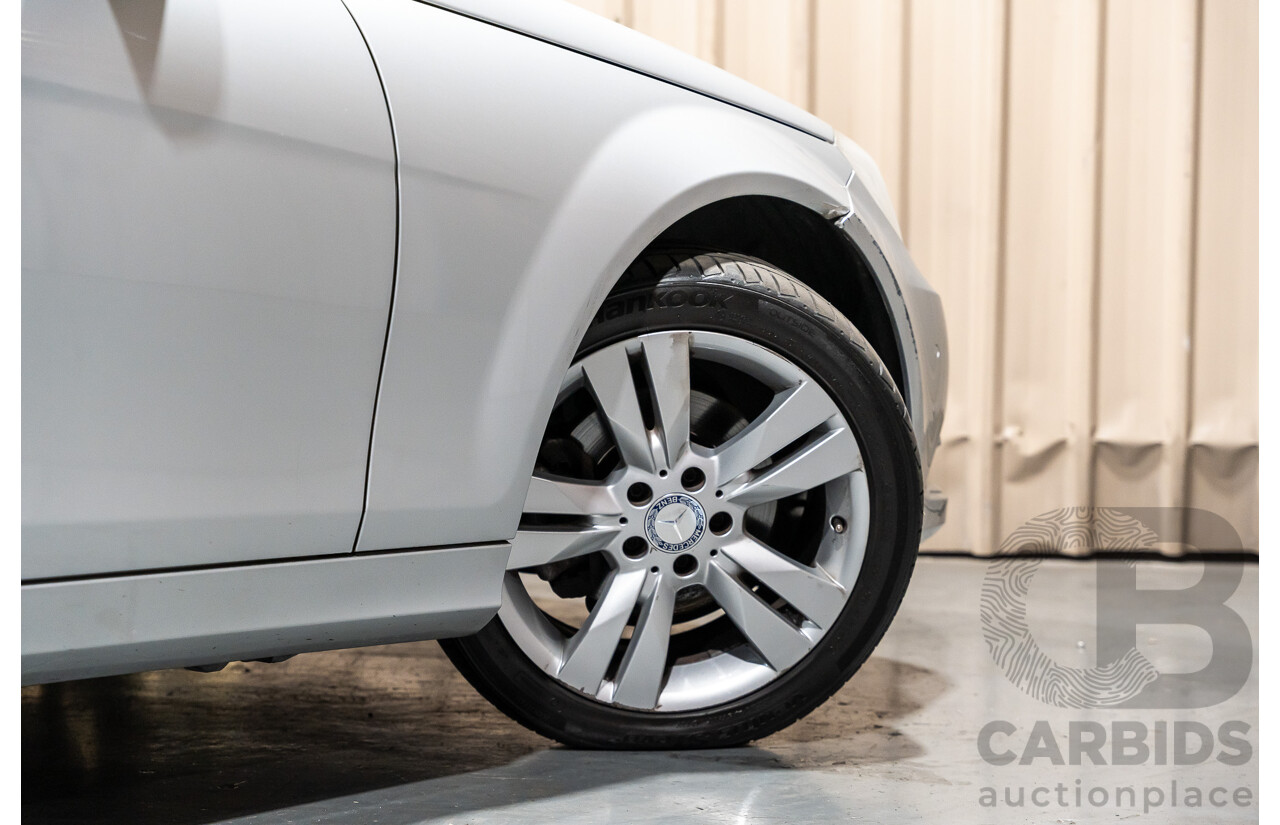 3/2013 Mercedes Benz C200 BE W204 MY13 4d Sedan Iridium Silver Metallic 1.8L