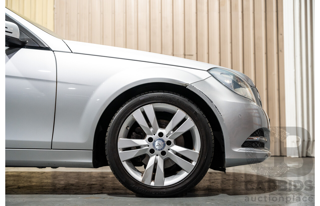 3/2013 Mercedes Benz C200 BE W204 MY13 4d Sedan Iridium Silver Metallic 1.8L