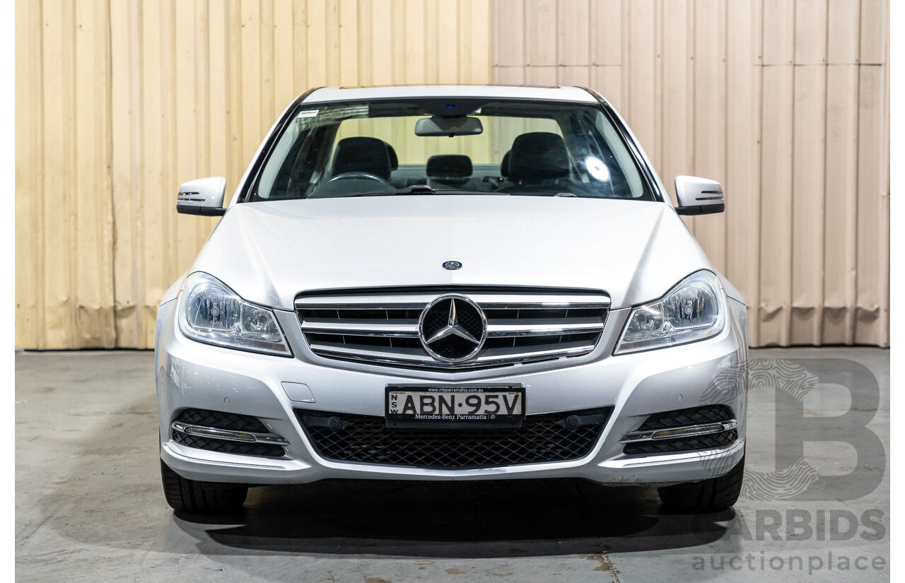 3/2013 Mercedes Benz C200 BE W204 MY13 4d Sedan Iridium Silver Metallic 1.8L