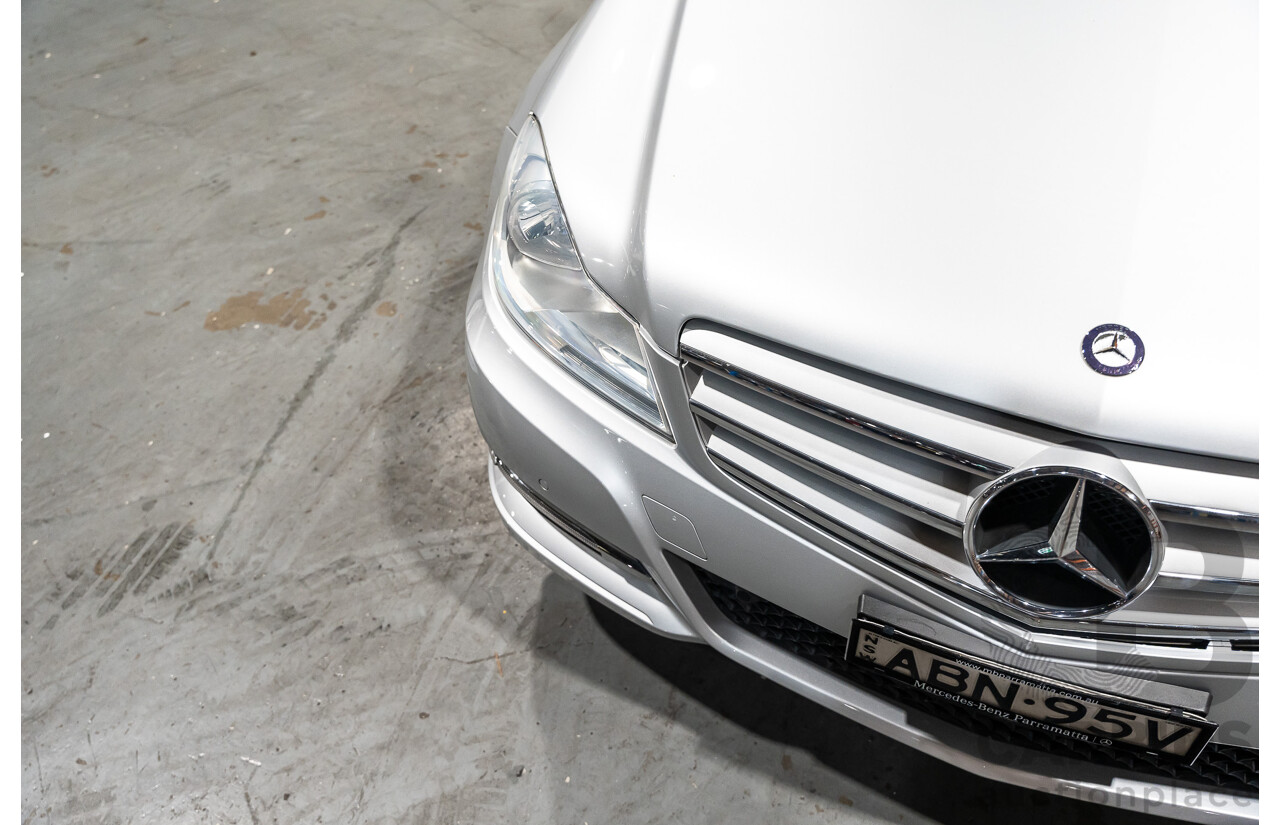 3/2013 Mercedes Benz C200 BE W204 MY13 4d Sedan Iridium Silver Metallic 1.8L