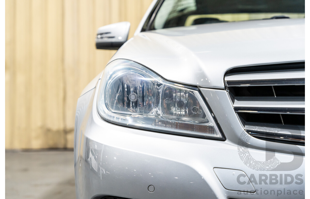 3/2013 Mercedes Benz C200 BE W204 MY13 4d Sedan Iridium Silver Metallic 1.8L