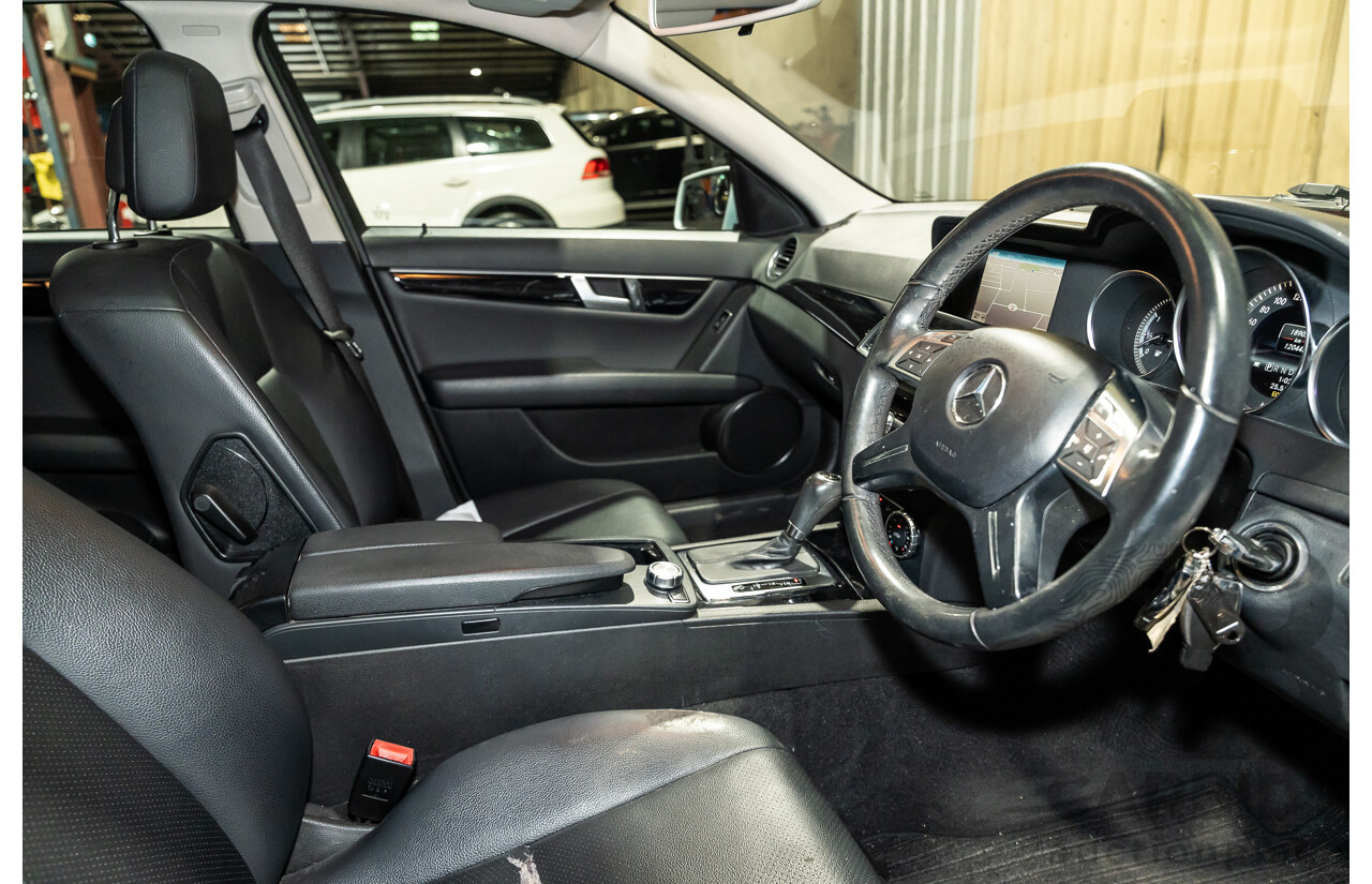 3/2013 Mercedes Benz C200 BE W204 MY13 4d Sedan Iridium Silver Metallic 1.8L