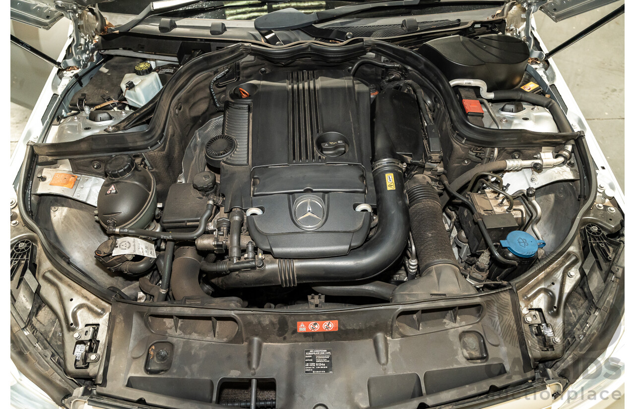 3/2013 Mercedes Benz C200 BE W204 MY13 4d Sedan Iridium Silver Metallic 1.8L