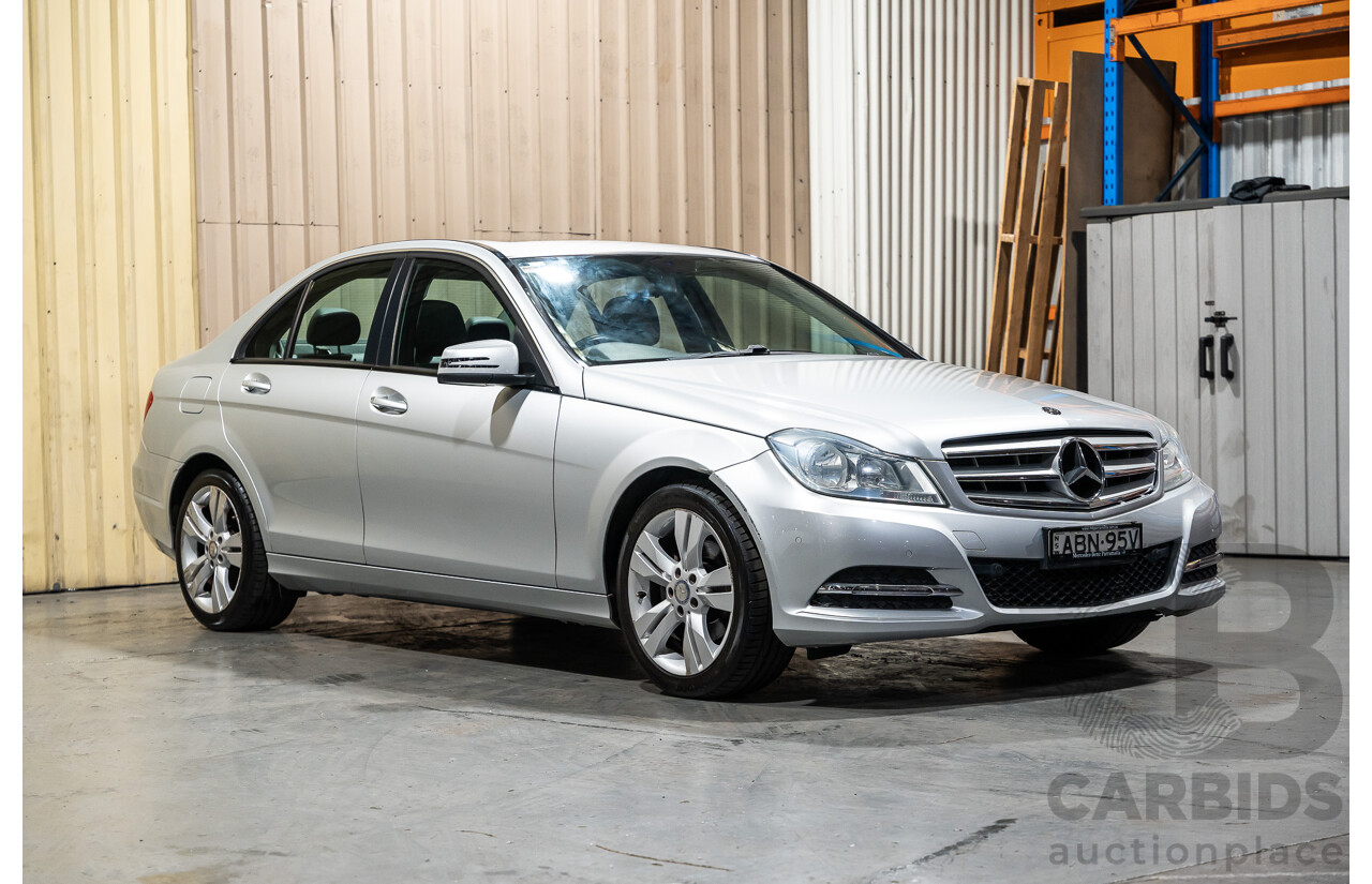 3/2013 Mercedes Benz C200 BE W204 MY13 4d Sedan Iridium Silver Metallic 1.8L
