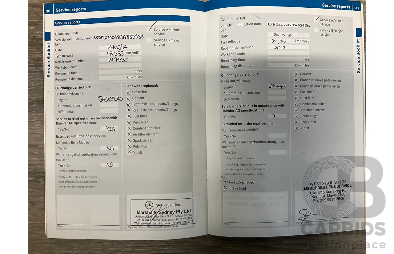 3/2013 Mercedes Benz C200 BE W204 MY13 4d Sedan Iridium Silver Metallic 1.8L