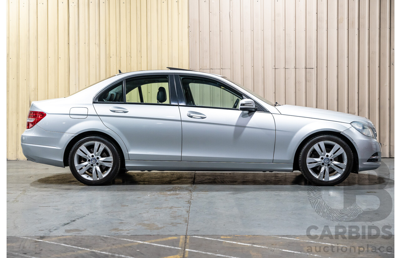 3/2013 Mercedes Benz C200 BE W204 MY13 4d Sedan Iridium Silver Metallic 1.8L