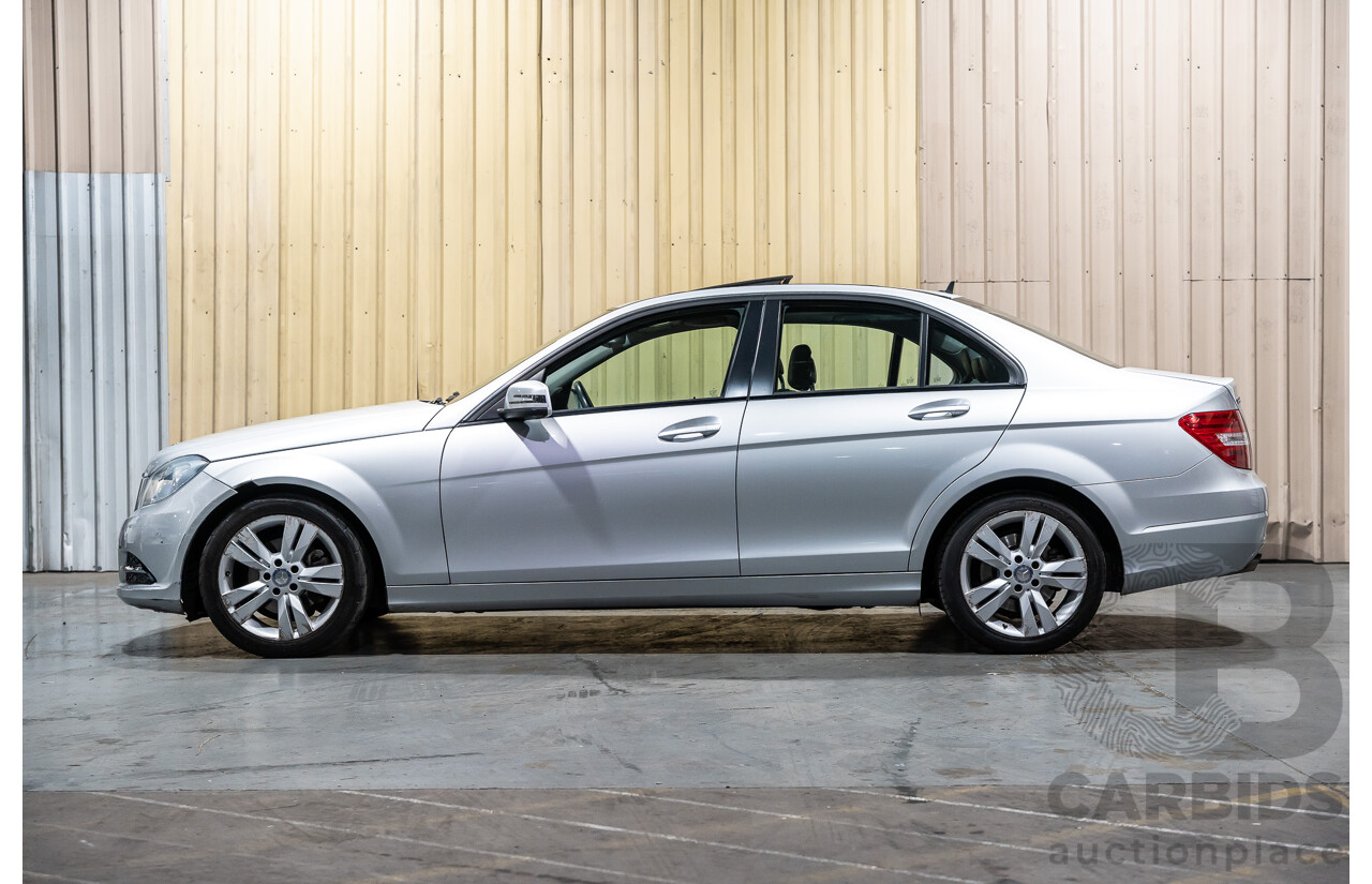 3/2013 Mercedes Benz C200 BE W204 MY13 4d Sedan Iridium Silver Metallic 1.8L