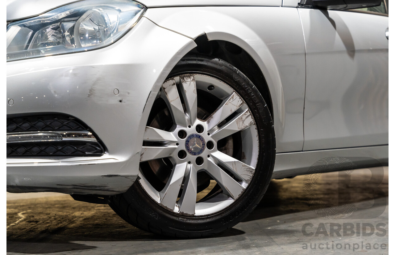3/2013 Mercedes Benz C200 BE W204 MY13 4d Sedan Iridium Silver Metallic 1.8L