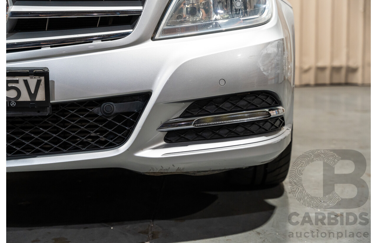 3/2013 Mercedes Benz C200 BE W204 MY13 4d Sedan Iridium Silver Metallic 1.8L