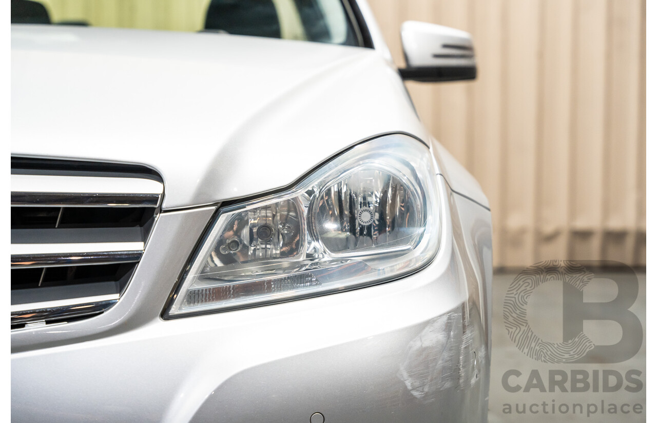 3/2013 Mercedes Benz C200 BE W204 MY13 4d Sedan Iridium Silver Metallic 1.8L