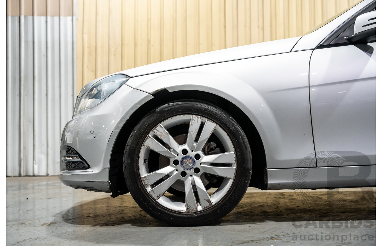 3/2013 Mercedes Benz C200 BE W204 MY13 4d Sedan Iridium Silver Metallic 1.8L