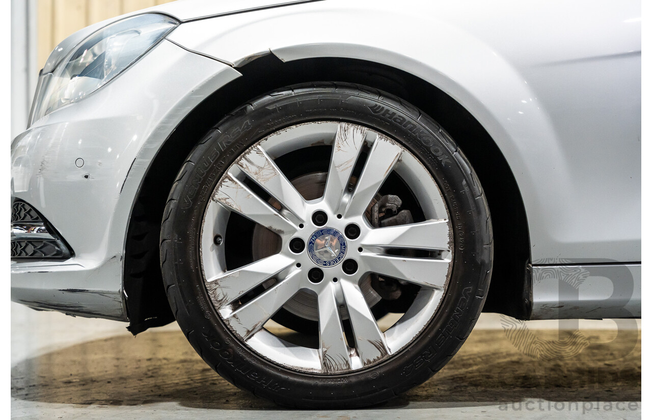 3/2013 Mercedes Benz C200 BE W204 MY13 4d Sedan Iridium Silver Metallic 1.8L