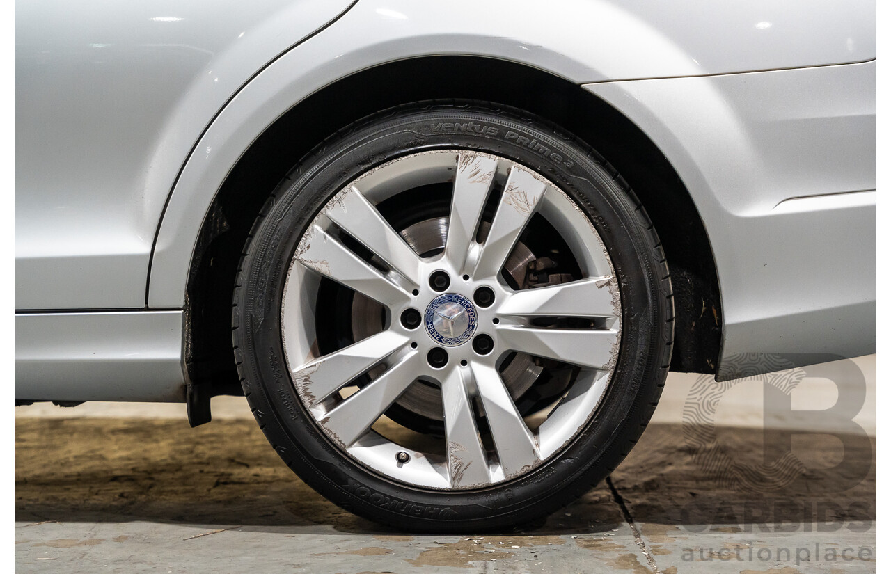 3/2013 Mercedes Benz C200 BE W204 MY13 4d Sedan Iridium Silver Metallic 1.8L