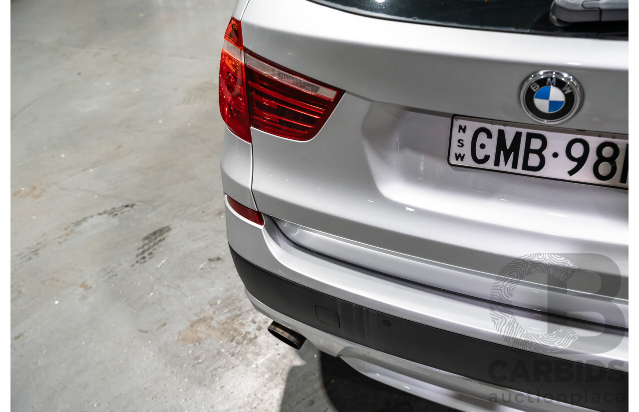 3/2013 BMW X3 Xdrive20i F25 (AWD) MY13 4d Wagon Metallic Silver Turbo 2.0L