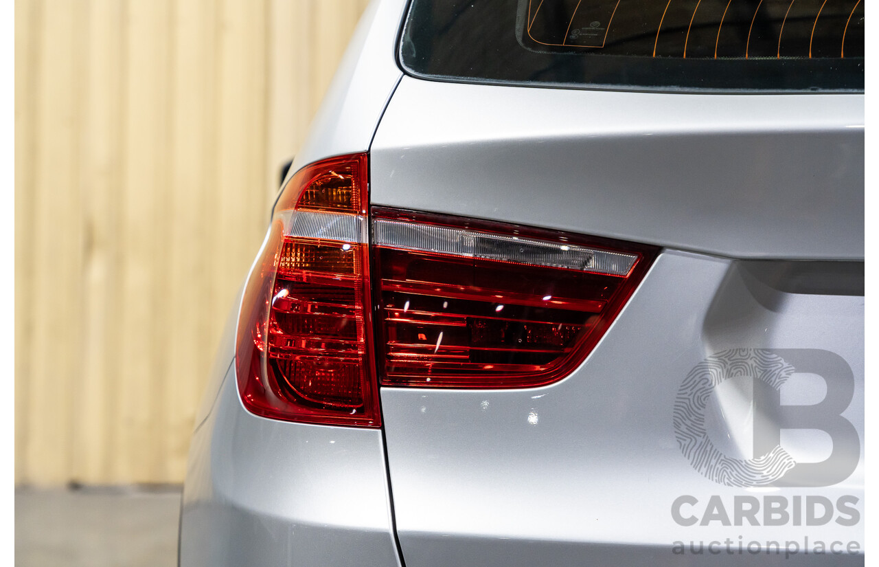 3/2013 BMW X3 Xdrive20i F25 (AWD) MY13 4d Wagon Metallic Silver Turbo 2.0L