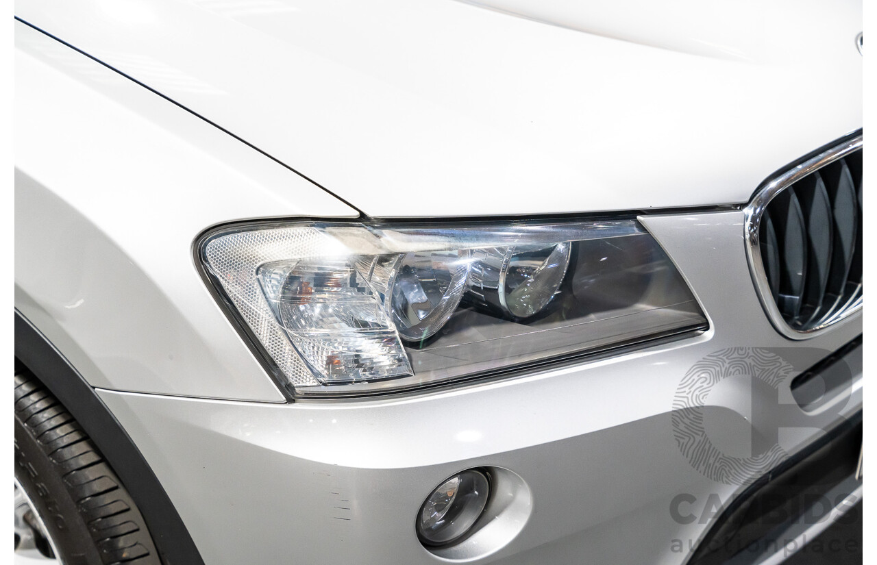 3/2013 BMW X3 Xdrive20i F25 (AWD) MY13 4d Wagon Metallic Silver Turbo 2.0L