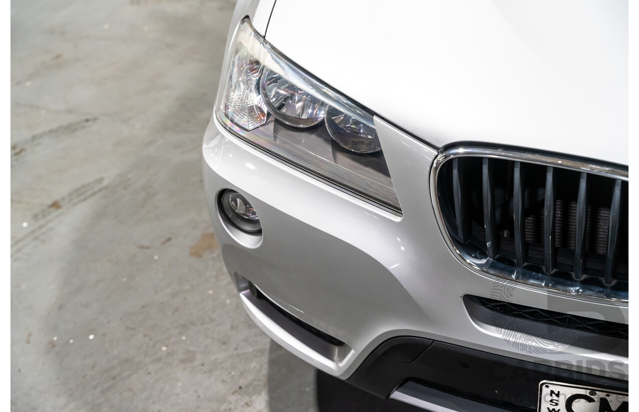3/2013 BMW X3 Xdrive20i F25 (AWD) MY13 4d Wagon Metallic Silver Turbo 2.0L