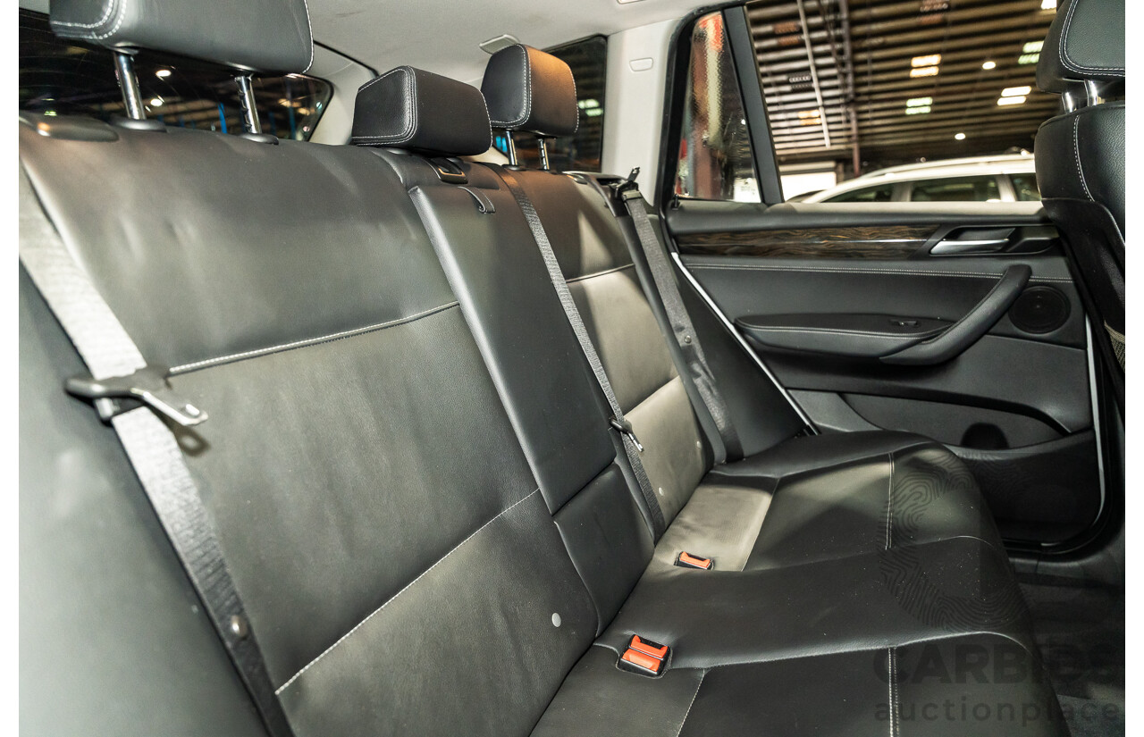 3/2013 BMW X3 Xdrive20i F25 (AWD) MY13 4d Wagon Metallic Silver Turbo 2.0L