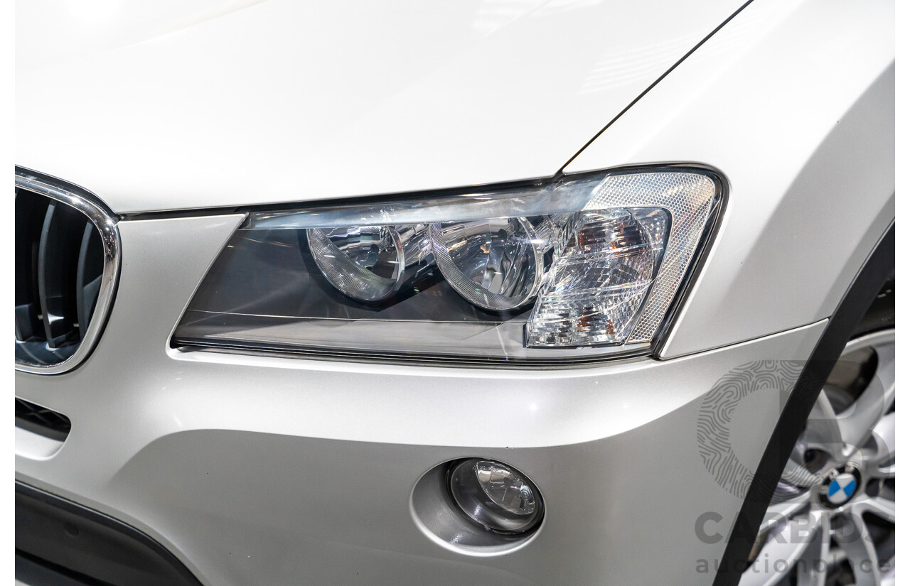 3/2013 BMW X3 Xdrive20i F25 (AWD) MY13 4d Wagon Metallic Silver Turbo 2.0L