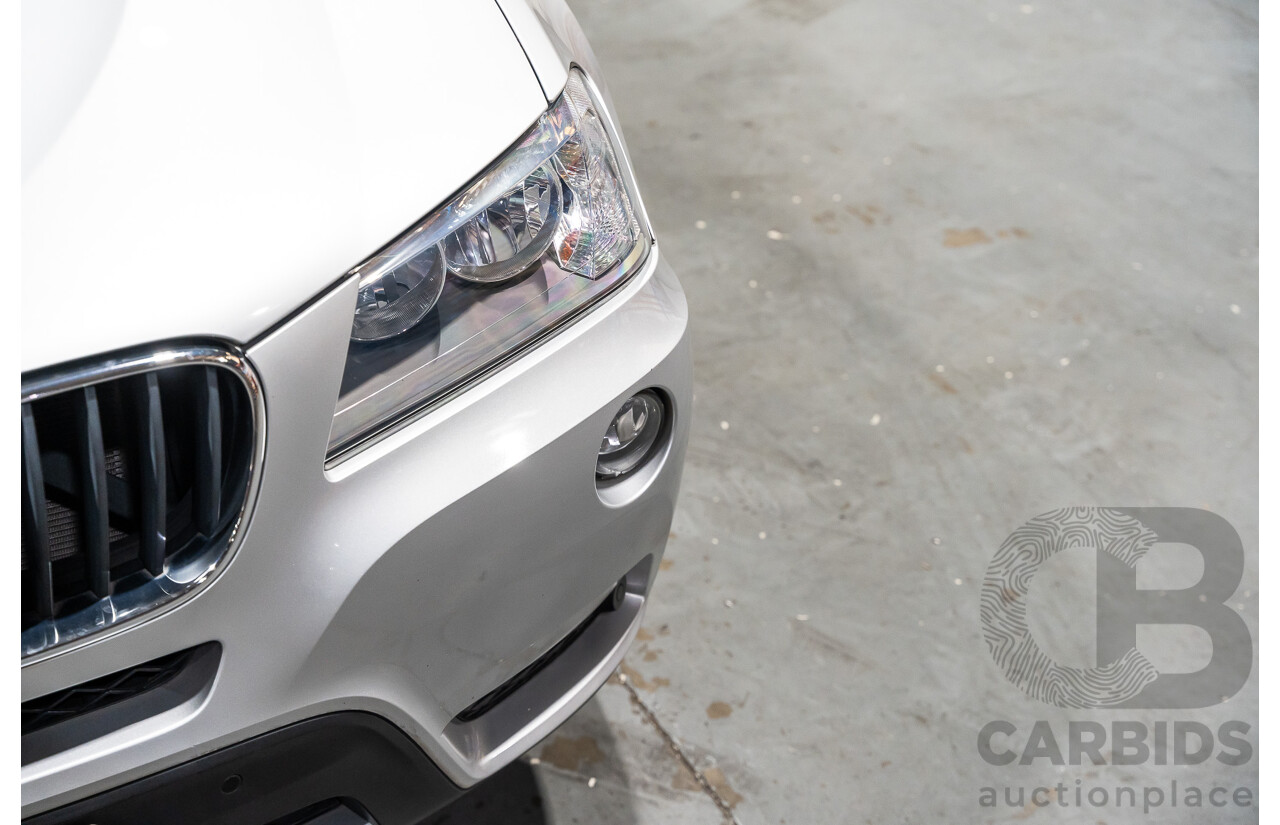 3/2013 BMW X3 Xdrive20i F25 (AWD) MY13 4d Wagon Metallic Silver Turbo 2.0L