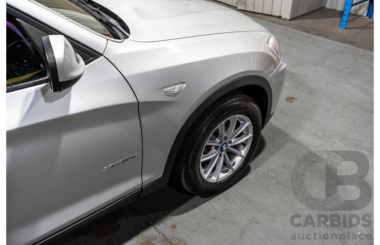 3/2013 BMW X3 Xdrive20i F25 (AWD) MY13 4d Wagon Metallic Silver Turbo 2.0L