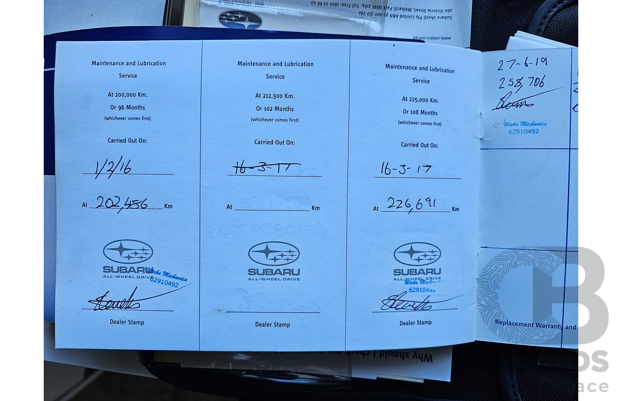 1/2005 Subaru Outback 2.5i MY05 4d Wagon Silver 2.5L