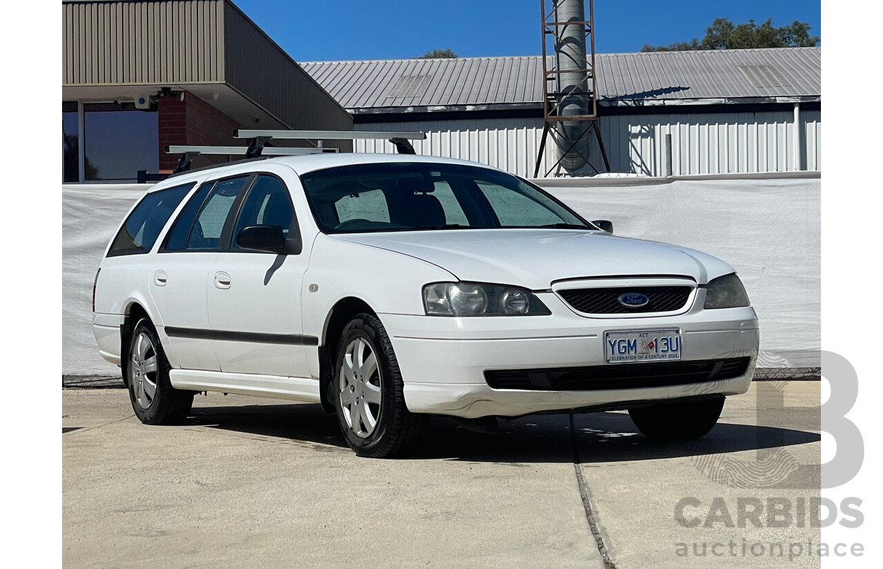 08/2005 Ford Falcon XT (LPG) RWD BA MKII 4D Wagon White 4.0L