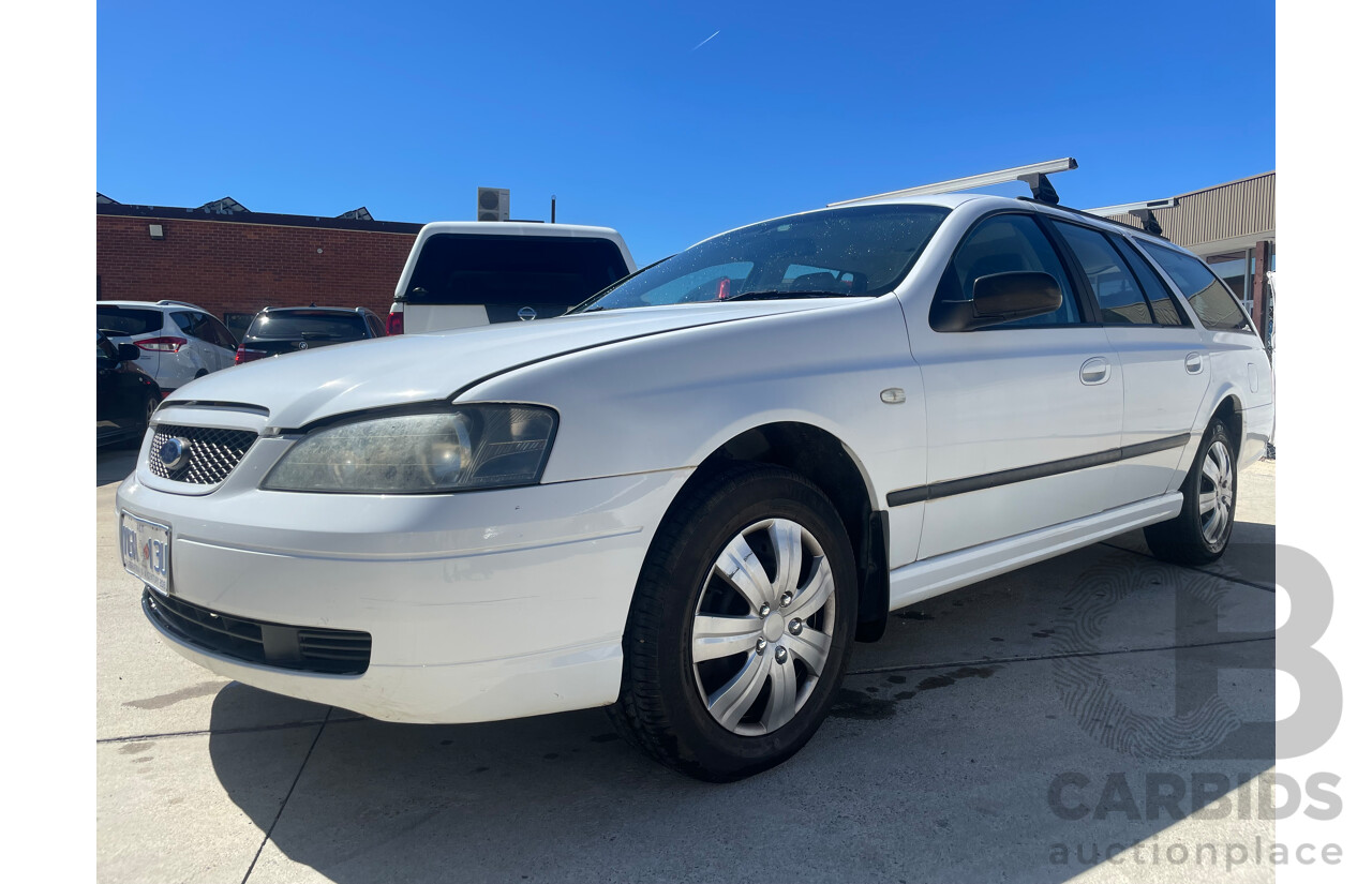 08/2005 Ford Falcon XT (LPG) RWD BA MKII 4D Wagon White 4.0L
