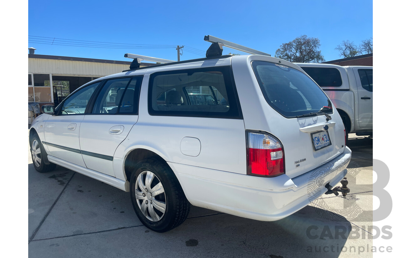 08/2005 Ford Falcon XT (LPG) RWD BA MKII 4D Wagon White 4.0L