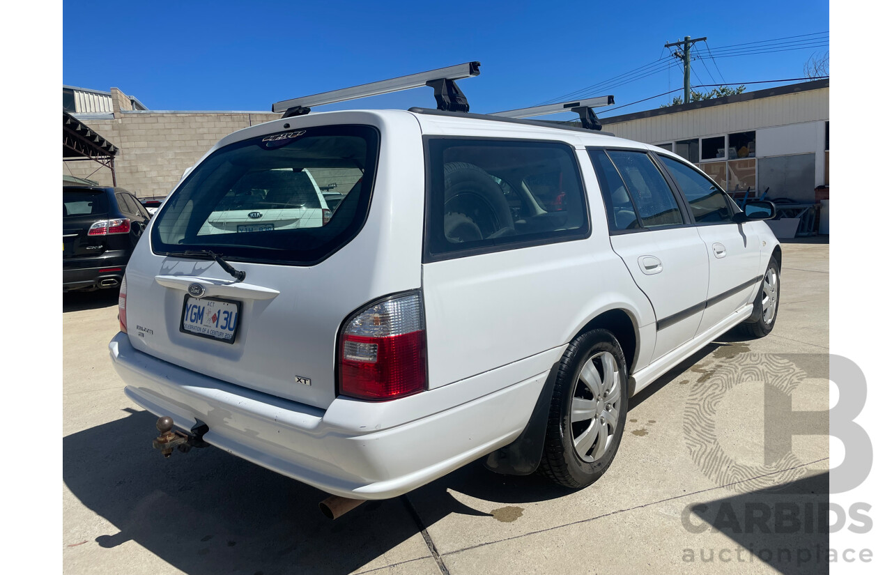 08/2005 Ford Falcon XT (LPG) RWD BA MKII 4D Wagon White 4.0L