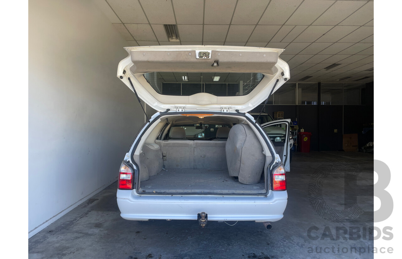 08/2005 Ford Falcon XT (LPG) RWD BA MKII 4D Wagon White 4.0L