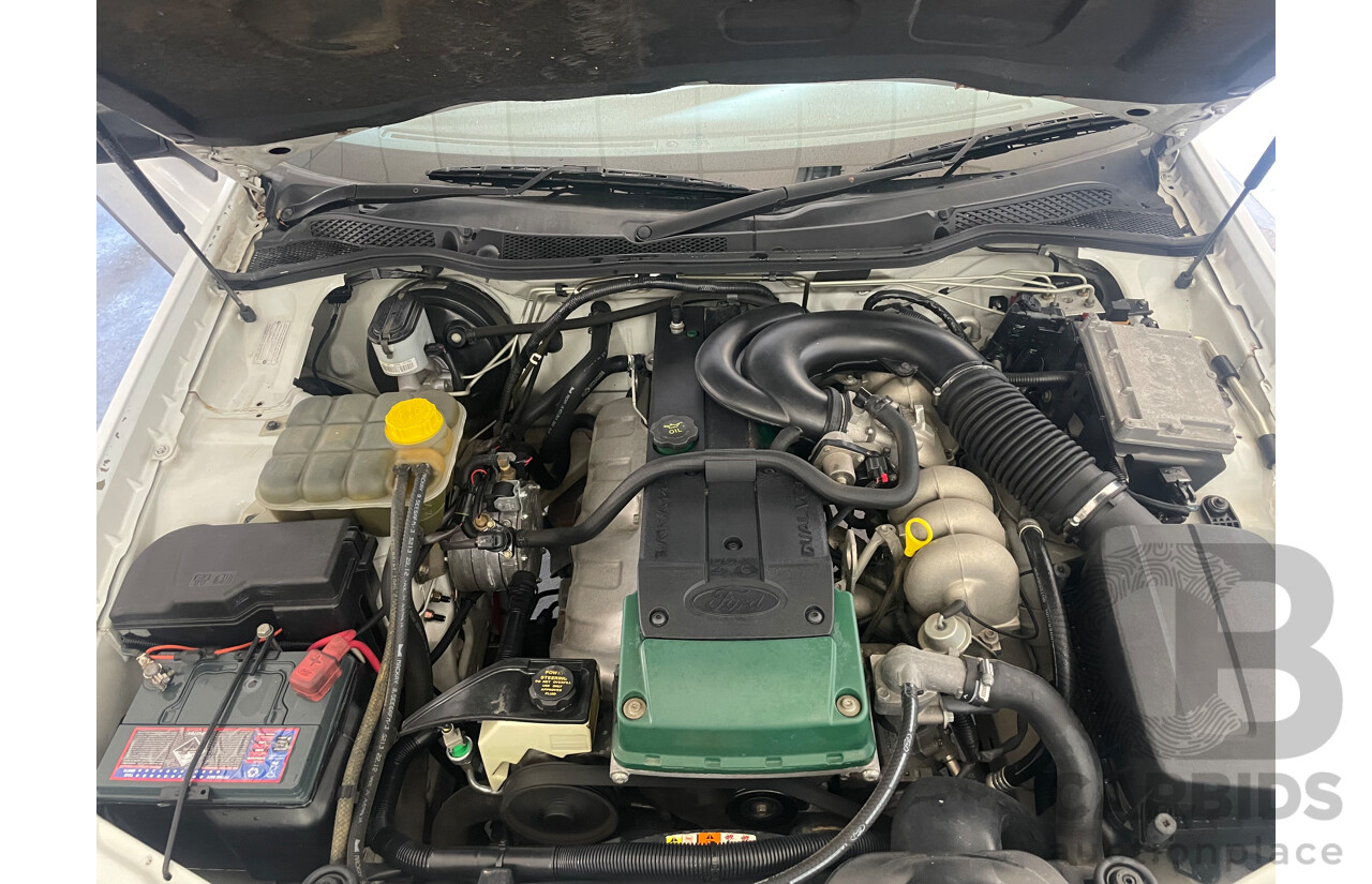 08/2005 Ford Falcon XT (LPG) RWD BA MKII 4D Wagon White 4.0L