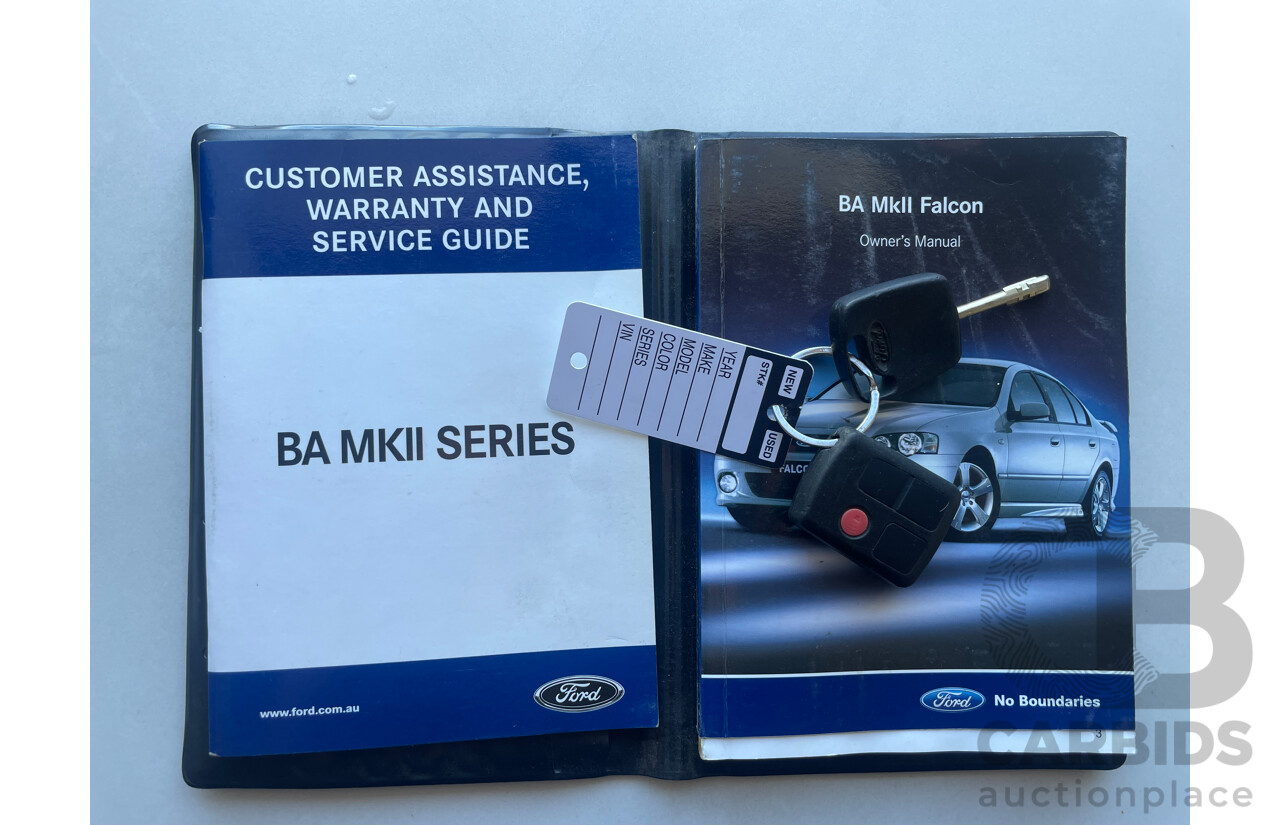 08/2005 Ford Falcon XT (LPG) RWD BA MKII 4D Wagon White 4.0L