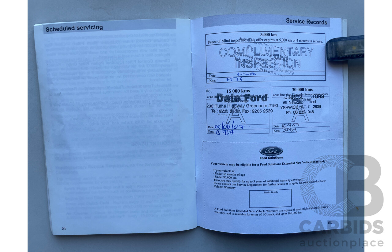 08/2005 Ford Falcon XT (LPG) RWD BA MKII 4D Wagon White 4.0L