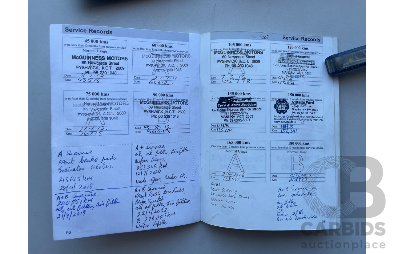 08/2005 Ford Falcon XT (LPG) RWD BA MKII 4D Wagon White 4.0L