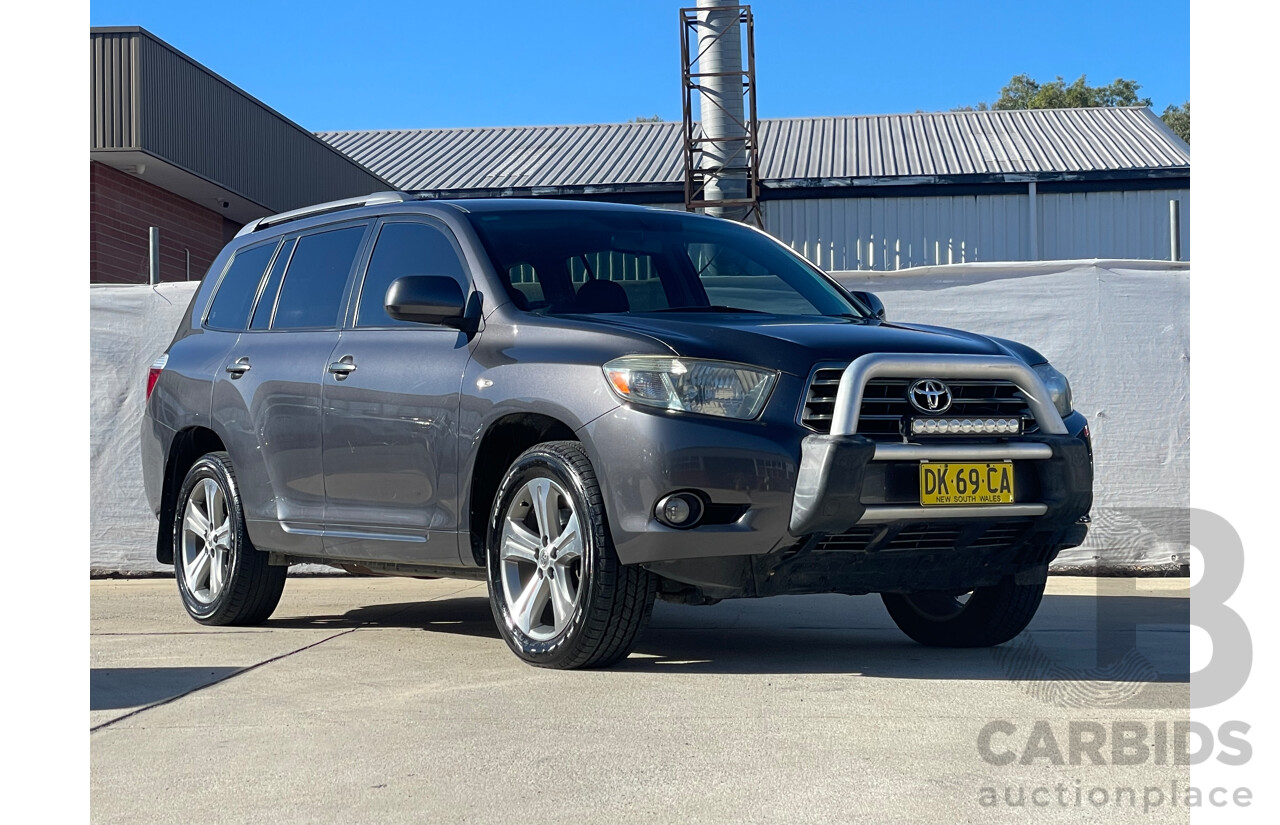 02/2009 Toyota Kluger KX-S (4x4) 4WD GSU45R 4D Wagon Grey 3.5L