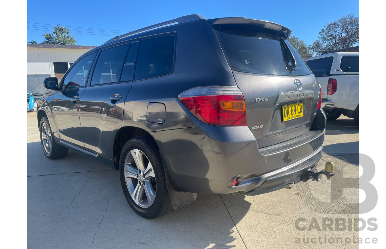 02/2009 Toyota Kluger KX-S (4x4) 4WD GSU45R 4D Wagon Grey 3.5L