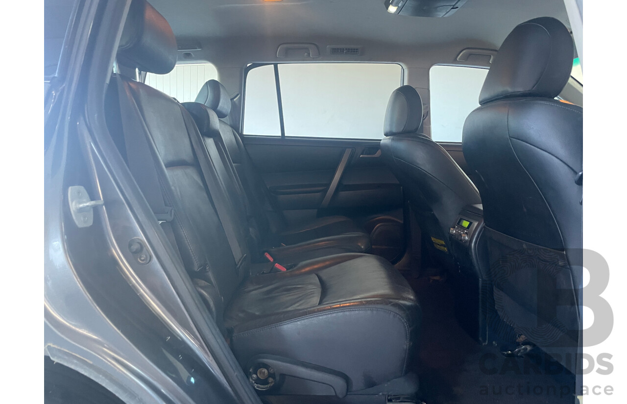 02/2009 Toyota Kluger KX-S (4x4) 4WD GSU45R 4D Wagon Grey 3.5L