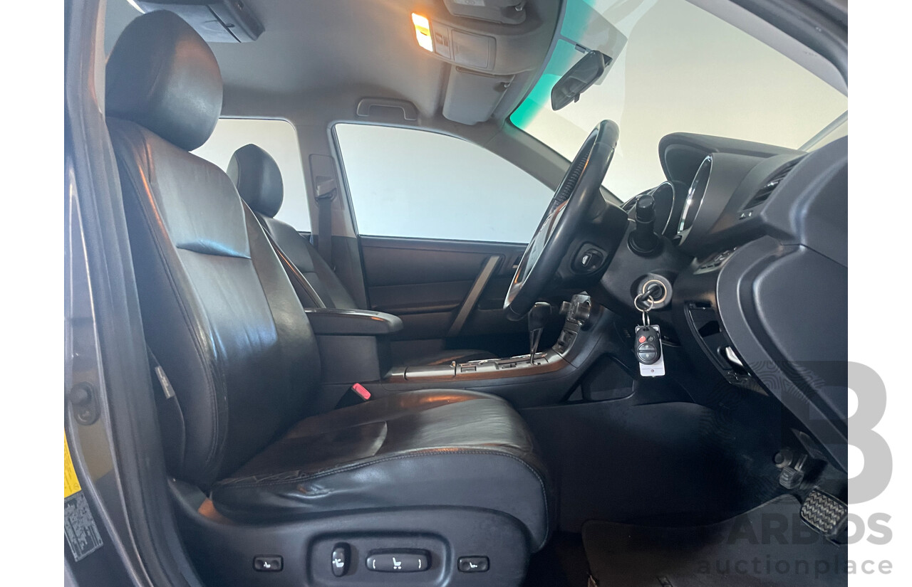 02/2009 Toyota Kluger KX-S (4x4) 4WD GSU45R 4D Wagon Grey 3.5L