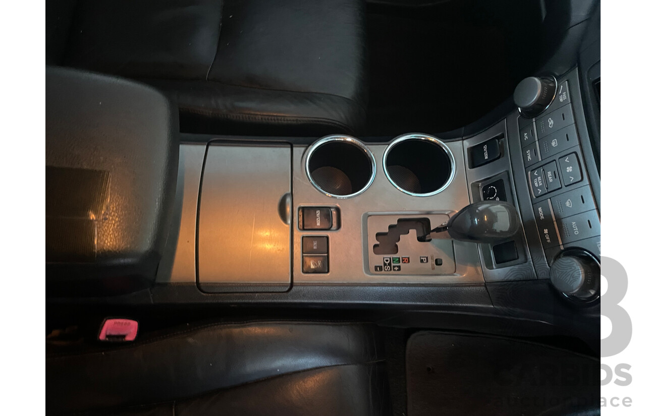 02/2009 Toyota Kluger KX-S (4x4) 4WD GSU45R 4D Wagon Grey 3.5L