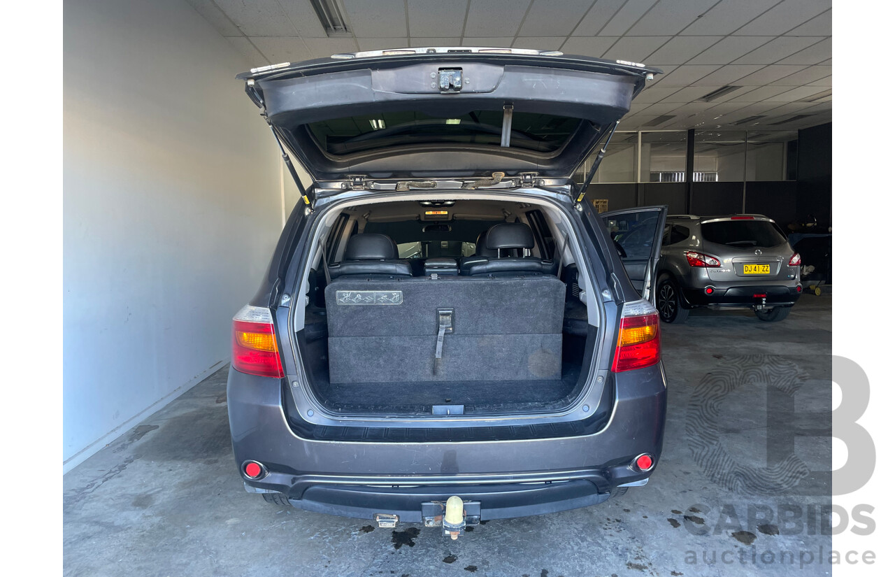 02/2009 Toyota Kluger KX-S (4x4) 4WD GSU45R 4D Wagon Grey 3.5L