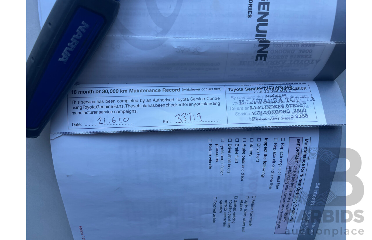 02/2009 Toyota Kluger KX-S (4x4) 4WD GSU45R 4D Wagon Grey 3.5L