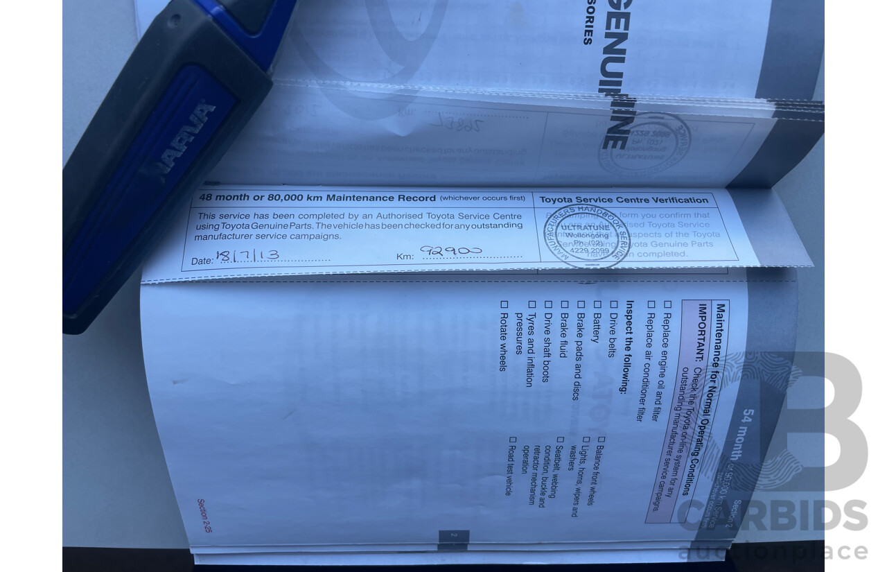 02/2009 Toyota Kluger KX-S (4x4) 4WD GSU45R 4D Wagon Grey 3.5L