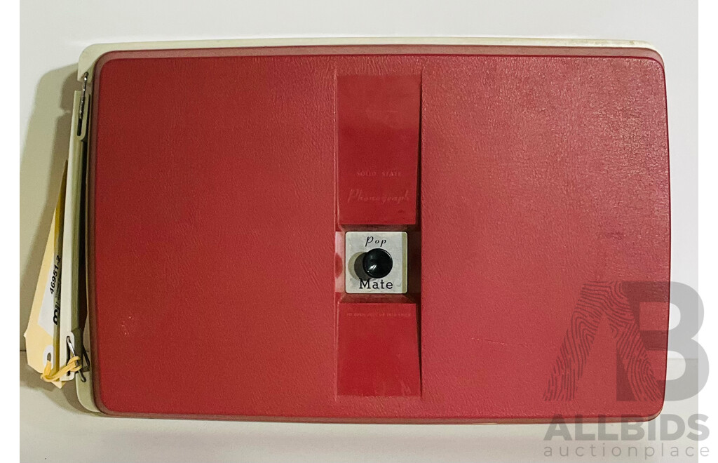 Vintage Battery Operated Portable Transonic Solid State Phonograph PH-500 Record Player