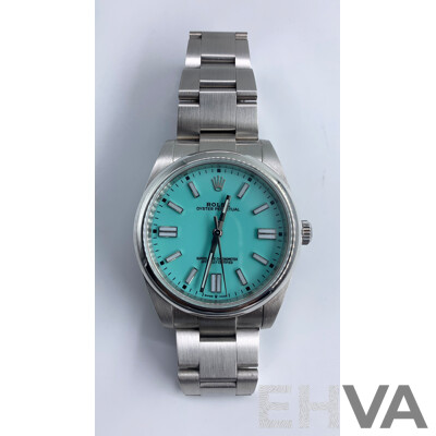 Rolex Oyster Perpetual 41mm Custom Tiffany Dial