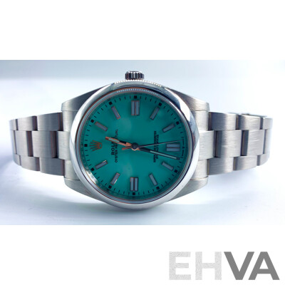 Rolex Oyster Perpetual 41mm Custom Tiffany Dial